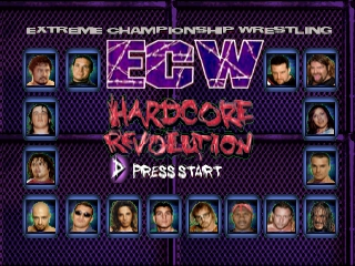 ECW Hardcore Revolution (Europe) Title Screen